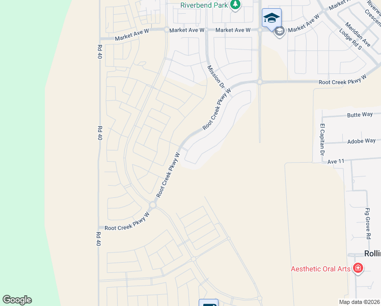 map of restaurants, bars, coffee shops, grocery stores, and more near 10683-10999 Road 40 in Madera