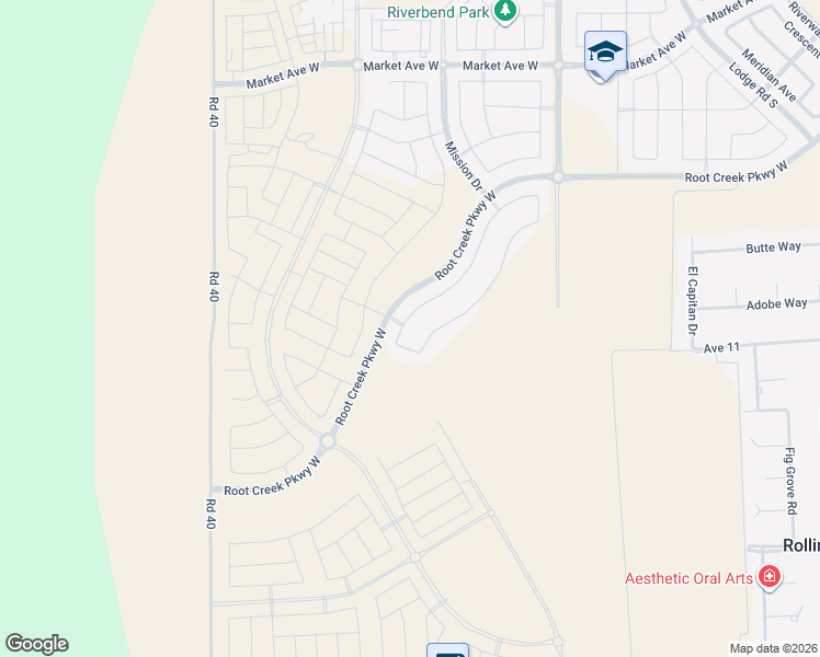map of restaurants, bars, coffee shops, grocery stores, and more near 10683-10999 Road 40 in Madera
