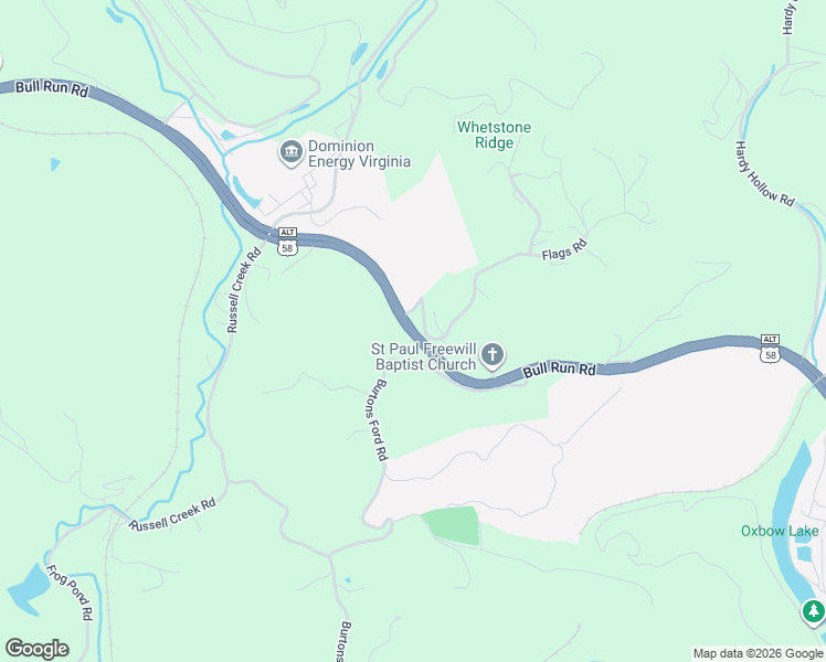 map of restaurants, bars, coffee shops, grocery stores, and more near Bull Run Road in Saint Paul