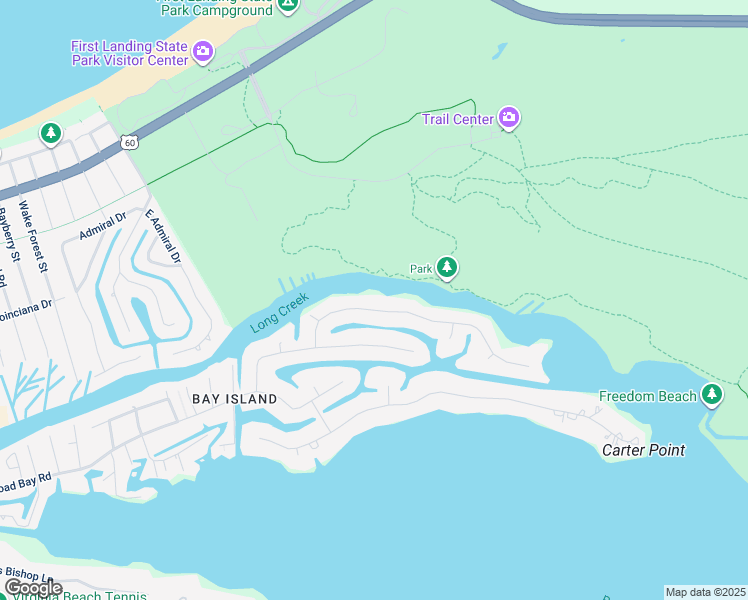 map of restaurants, bars, coffee shops, grocery stores, and more near 2332 Leeward Shore Drive in Virginia Beach