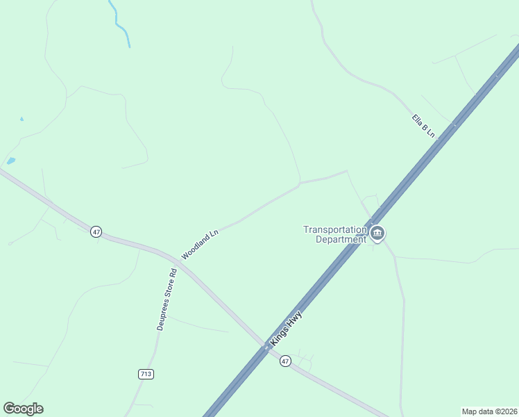 map of restaurants, bars, coffee shops, grocery stores, and more near Woodland Lane in Drakes Branch