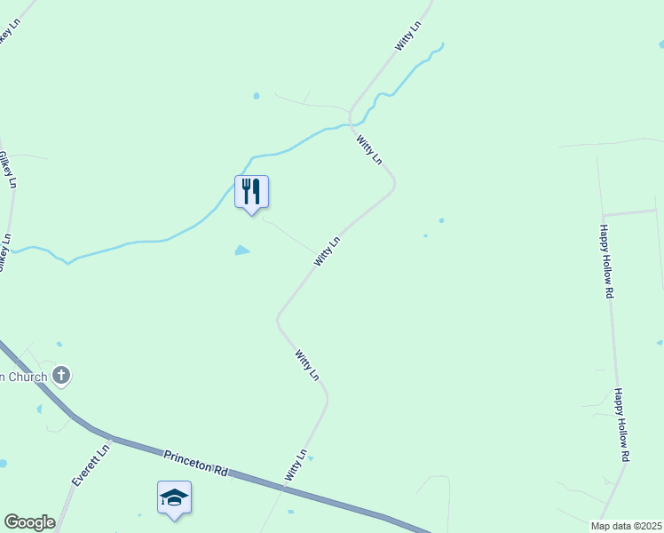 map of restaurants, bars, coffee shops, grocery stores, and more near 2820 Witty Lane in Hopkinsville