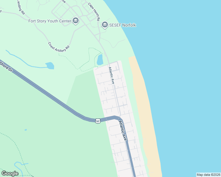 map of restaurants, bars, coffee shops, grocery stores, and more near 8504 Atlantic Avenue in Virginia Beach