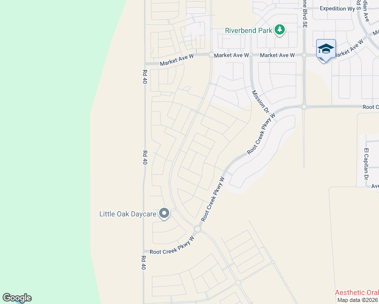 map of restaurants, bars, coffee shops, grocery stores, and more near Road 40 in Madera