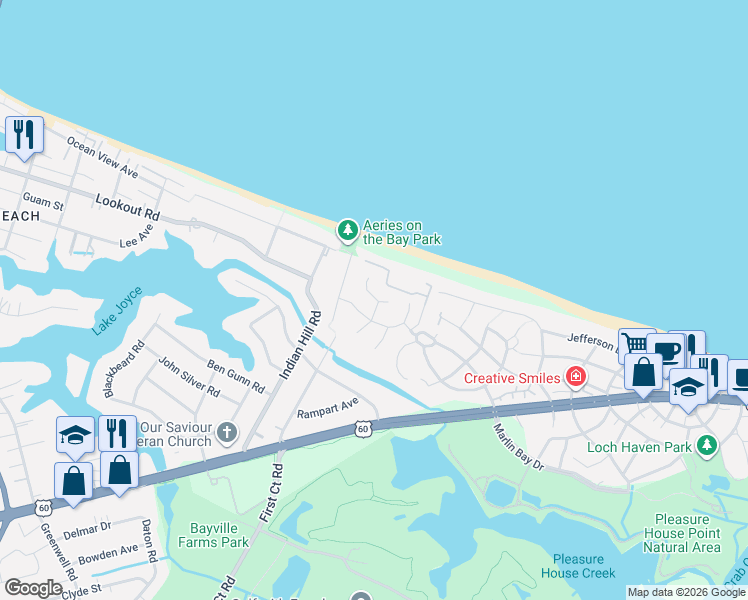 map of restaurants, bars, coffee shops, grocery stores, and more near 3923 Whooping Crane Circle in Virginia Beach