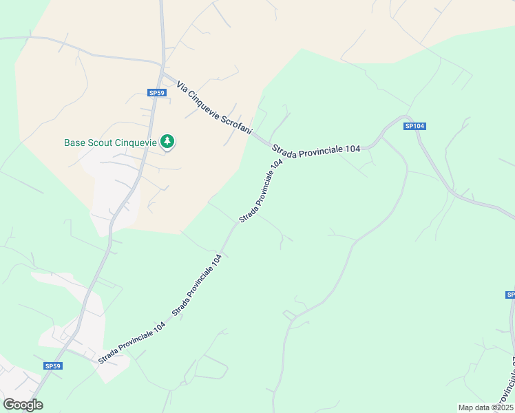 map of restaurants, bars, coffee shops, grocery stores, and more near Strada Provinciale 104 in Libero consorzio comunale di Ragusa