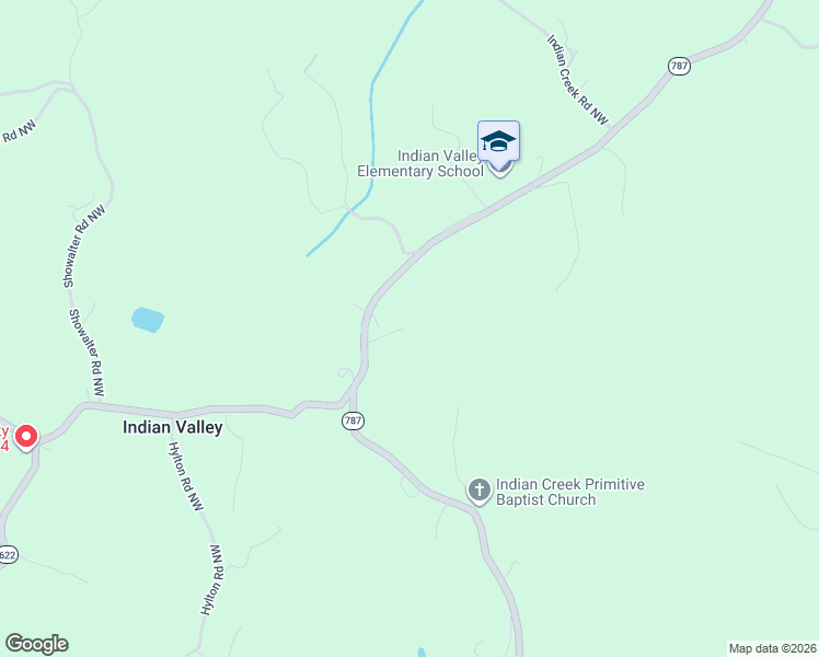 map of restaurants, bars, coffee shops, grocery stores, and more near 4343 Indian Valley Road Northwest in Radford