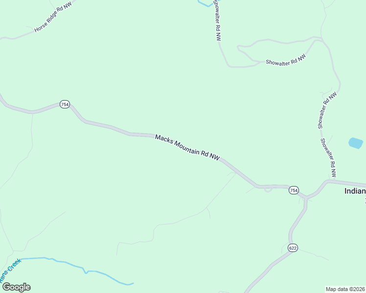 map of restaurants, bars, coffee shops, grocery stores, and more near 455 Macks Mountain Road Northwest in Indian Valley