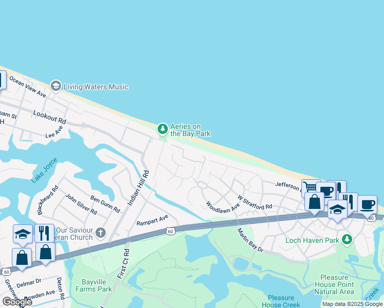 map of restaurants, bars, coffee shops, grocery stores, and more near 3904 Whispering Oaks Place in Virginia Beach