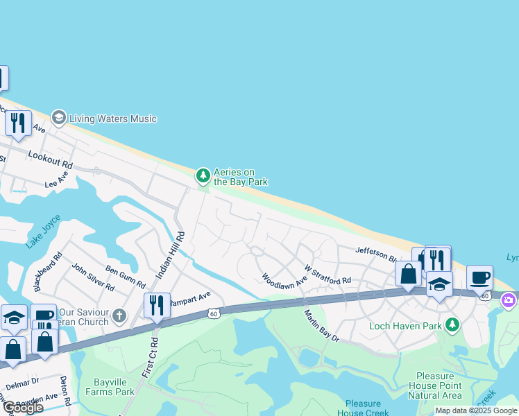 map of restaurants, bars, coffee shops, grocery stores, and more near 3904 Whispering Oaks Place in Virginia Beach