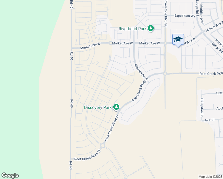 map of restaurants, bars, coffee shops, grocery stores, and more near Road 40 in Madera