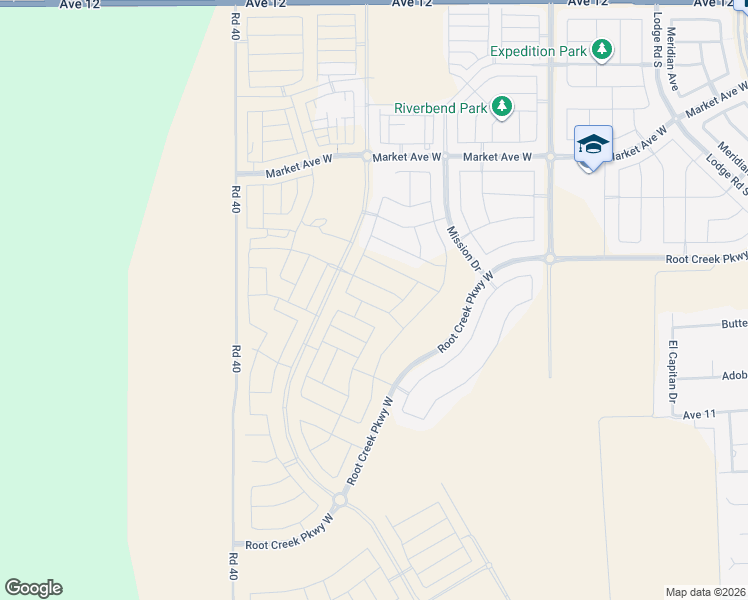 map of restaurants, bars, coffee shops, grocery stores, and more near Pinnacle Drive West in Madera