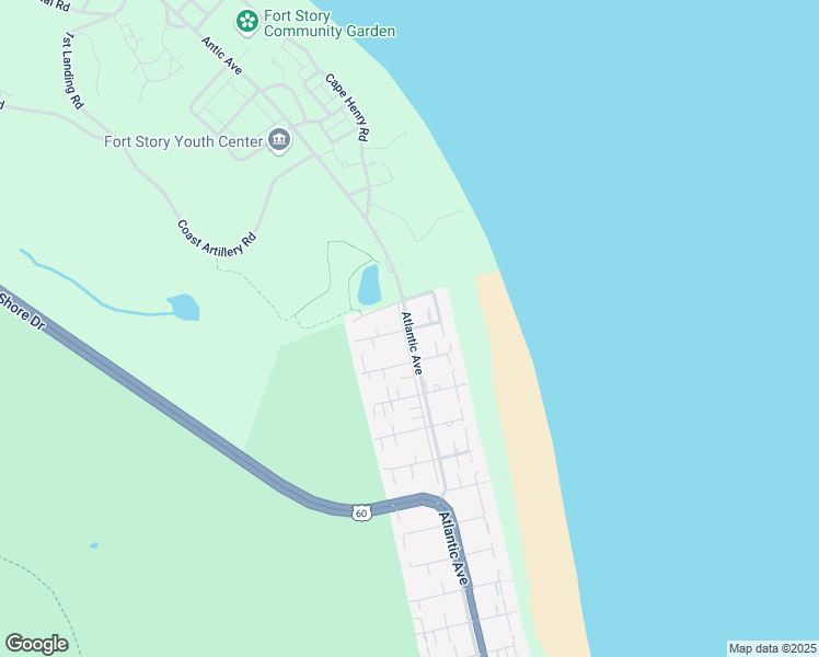 map of restaurants, bars, coffee shops, grocery stores, and more near Atlantic Ave & 88th St in Virginia Beach
