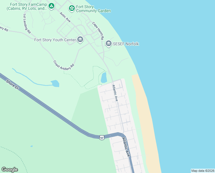 map of restaurants, bars, coffee shops, grocery stores, and more near 208 89th Street in Virginia Beach