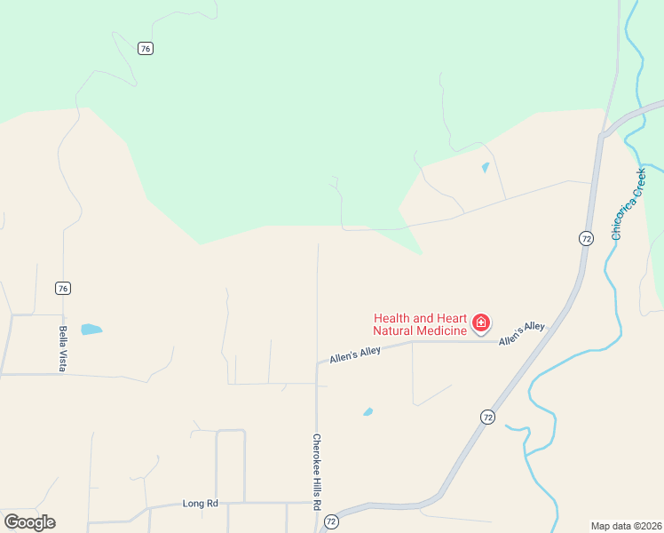 map of restaurants, bars, coffee shops, grocery stores, and more near 66 Cherokee Hills Road in Raton