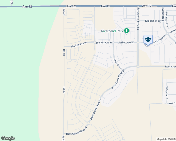 map of restaurants, bars, coffee shops, grocery stores, and more near Riverstone Boulevard Southwest in Madera County