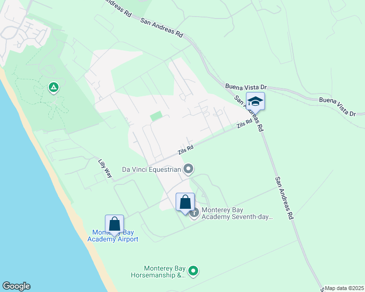 map of restaurants, bars, coffee shops, grocery stores, and more near 118 Zils Road in Watsonville