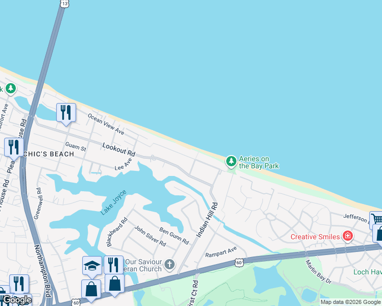 map of restaurants, bars, coffee shops, grocery stores, and more near 4316 Sandy Bay Drive in Virginia Beach