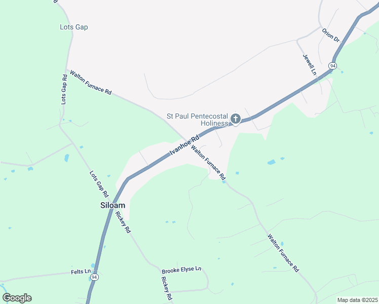 map of restaurants, bars, coffee shops, grocery stores, and more near 540 Ivanhoe Road in Max Meadows