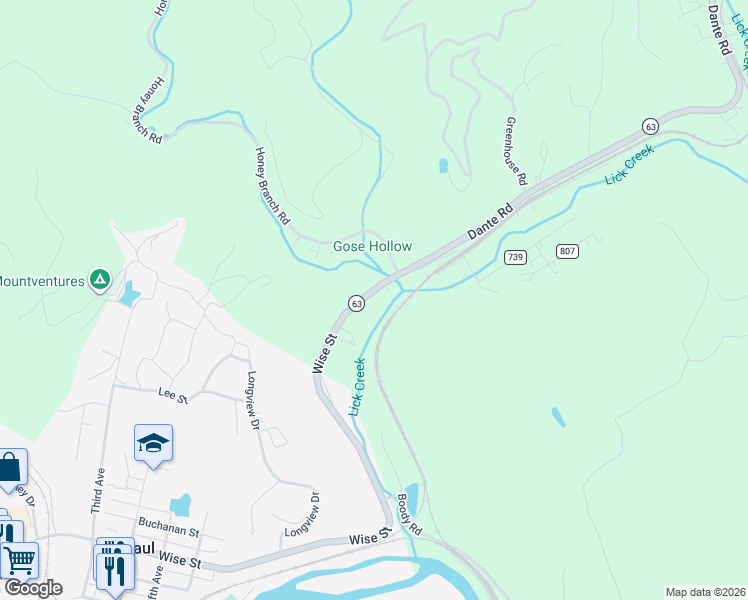 map of restaurants, bars, coffee shops, grocery stores, and more near 132 Dante Road in Saint Paul