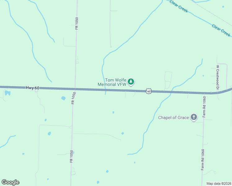 map of restaurants, bars, coffee shops, grocery stores, and more near 5321 U.S. 60 in Monett