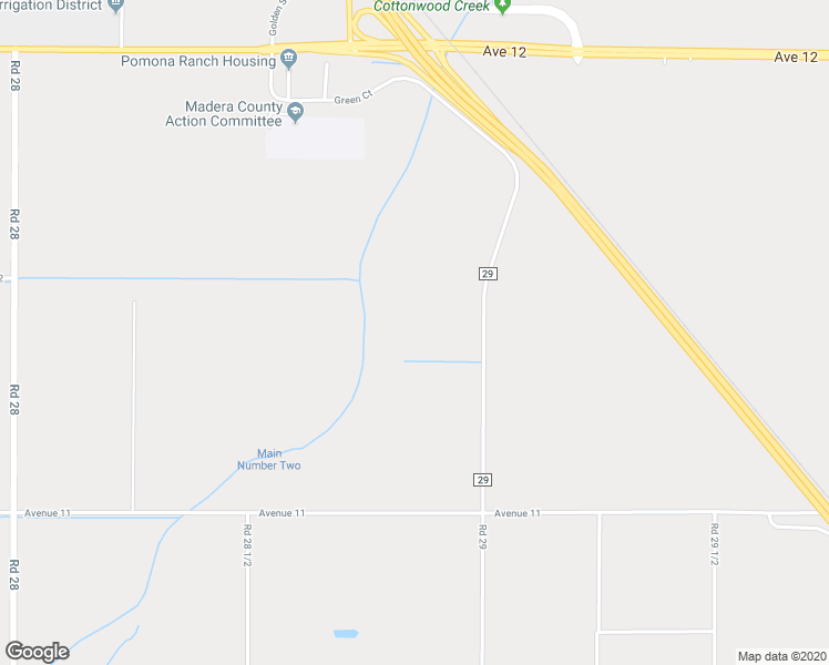 map of restaurants, bars, coffee shops, grocery stores, and more near 11376 Road 29 in Madera