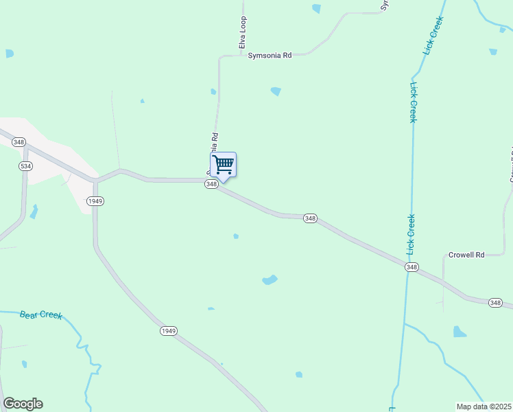 map of restaurants, bars, coffee shops, grocery stores, and more near 1095 Kentucky 348 in Symsonia