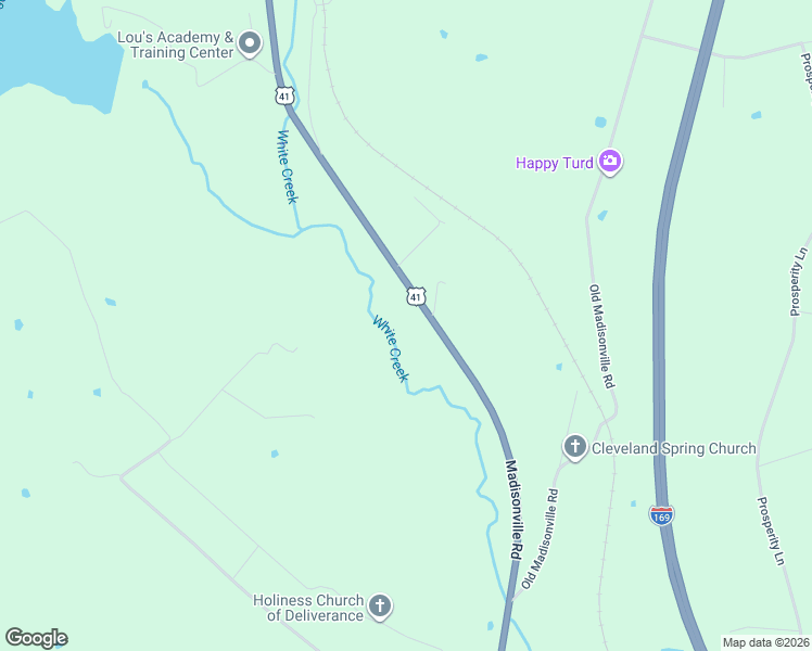 map of restaurants, bars, coffee shops, grocery stores, and more near Madisonville Road in Hopkinsville