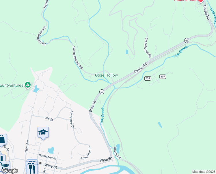 map of restaurants, bars, coffee shops, grocery stores, and more near 132 Dante Road in Saint Paul