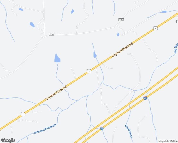 map of restaurants, bars, coffee shops, grocery stores, and more near Boydton Plank Road in Warfield