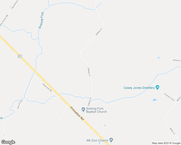 map of restaurants, bars, coffee shops, grocery stores, and more near 3050 Gilkey Lane in Hopkinsville