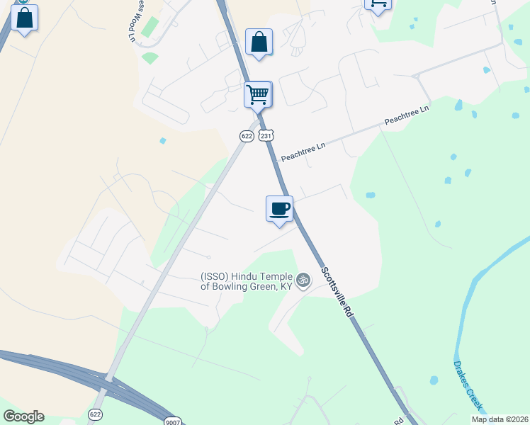 map of restaurants, bars, coffee shops, grocery stores, and more near 299 Hilldale Avenue in Bowling Green