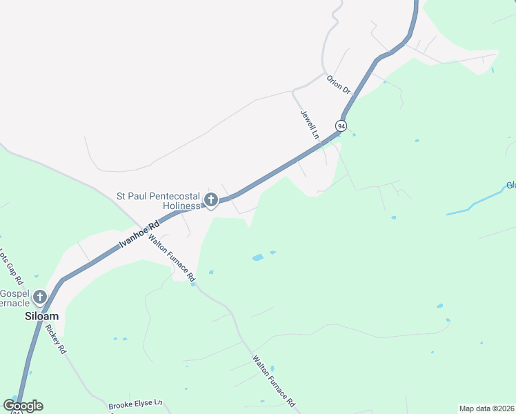 map of restaurants, bars, coffee shops, grocery stores, and more near 736 Ivanhoe Road in Fort Chiswell