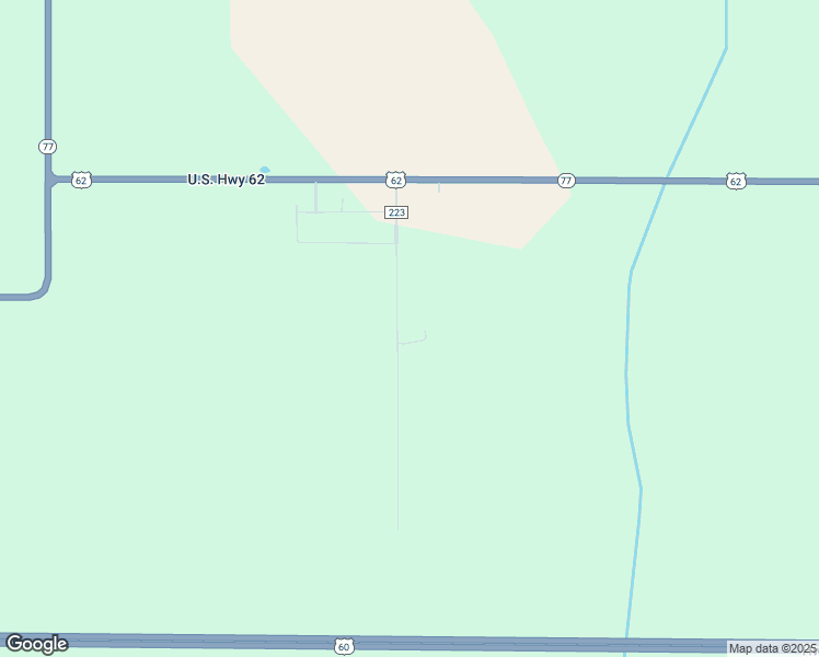 map of restaurants, bars, coffee shops, grocery stores, and more near County Road 223 in Bertrand