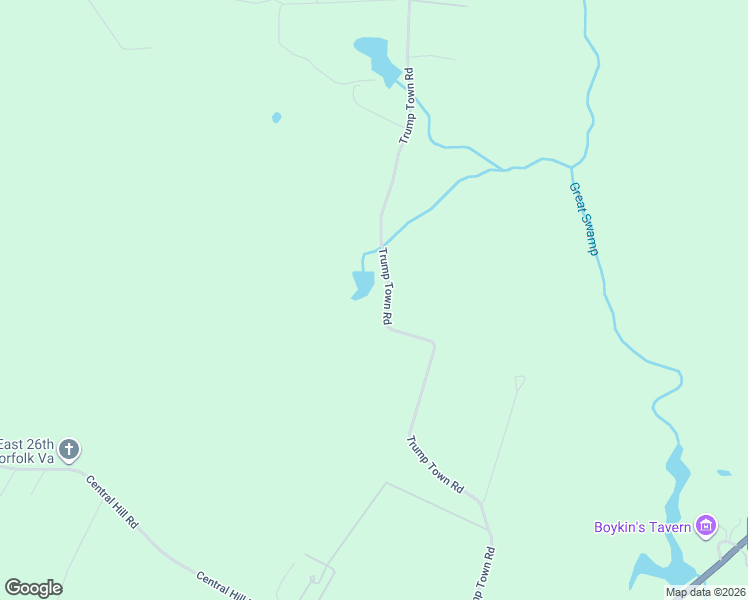 map of restaurants, bars, coffee shops, grocery stores, and more near 16290 Trump Town Road in Windsor