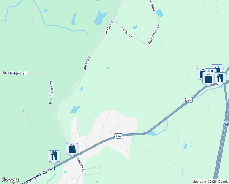 map of restaurants, bars, coffee shops, grocery stores, and more near 4400 5th Street Road in Corbin