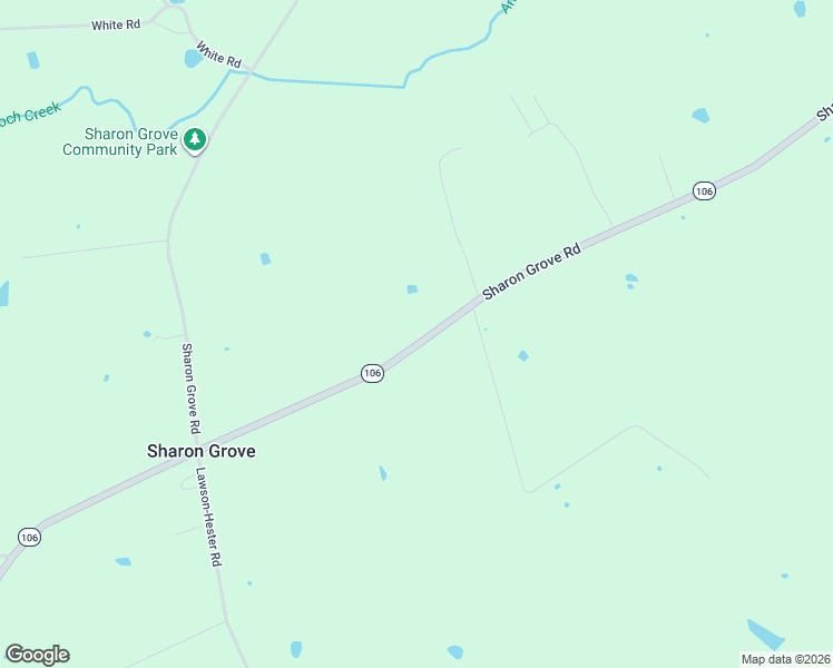 map of restaurants, bars, coffee shops, grocery stores, and more near Sharon Grove Road in Sharon Grove