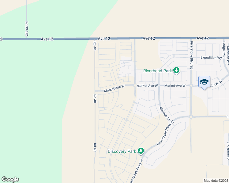 map of restaurants, bars, coffee shops, grocery stores, and more near Road 40 in Madera