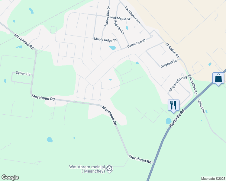 map of restaurants, bars, coffee shops, grocery stores, and more near 377 McLellan Road in Bowling Green