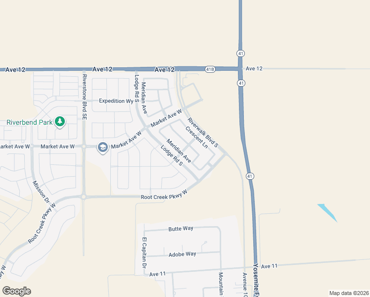 map of restaurants, bars, coffee shops, grocery stores, and more near 542 Cascade Way in Madera