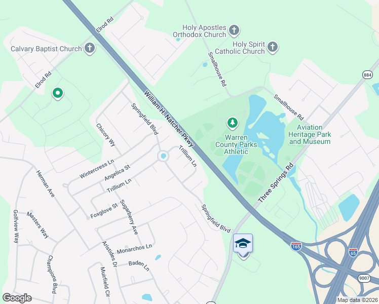 map of restaurants, bars, coffee shops, grocery stores, and more near 901 Kristin Court in Bowling Green