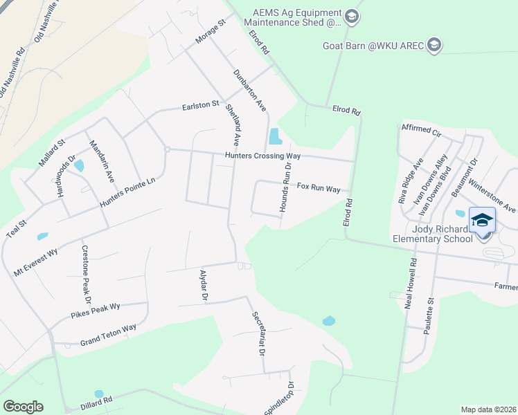 map of restaurants, bars, coffee shops, grocery stores, and more near 257-325 Fox Run Circle in Bowling Green