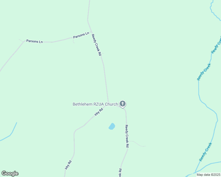 map of restaurants, bars, coffee shops, grocery stores, and more near 3030 Reedy Creek Road in Lunenburg