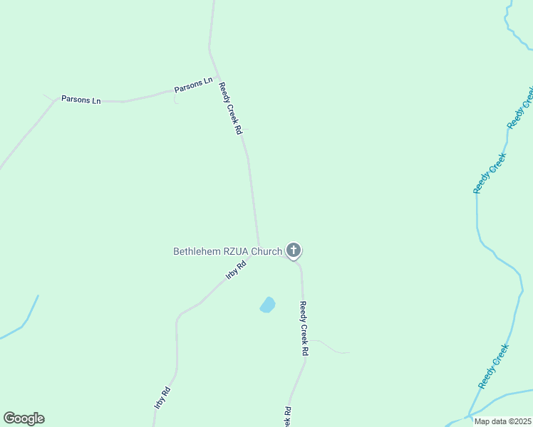 map of restaurants, bars, coffee shops, grocery stores, and more near 3030 Reedy Creek Road in Lunenburg