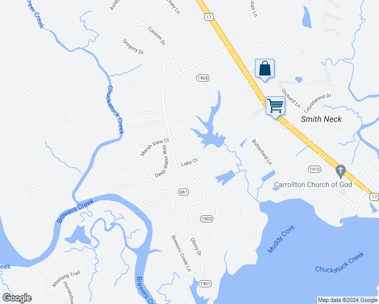 map of restaurants, bars, coffee shops, grocery stores, and more near 23282 Lake Shores Court in Carrollton