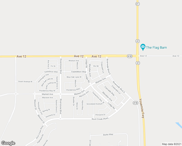 map of restaurants, bars, coffee shops, grocery stores, and more near 273 Meridian Avenue in Madera