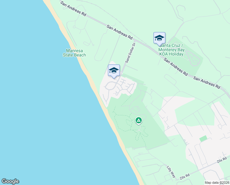 map of restaurants, bars, coffee shops, grocery stores, and more near 479 Canon Del Sol in Watsonville