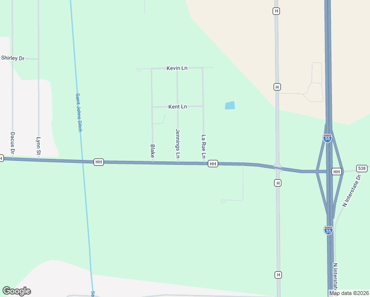 map of restaurants, bars, coffee shops, grocery stores, and more near 103 Jennings Lane in Sikeston