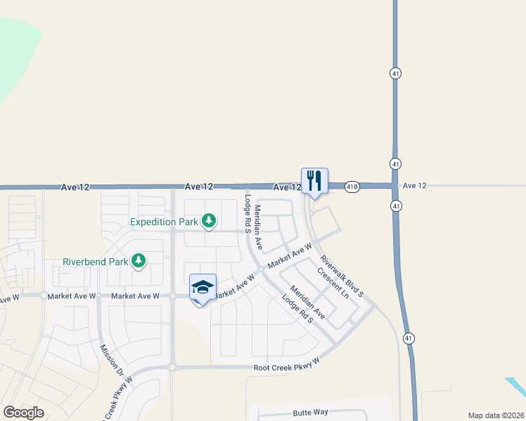 map of restaurants, bars, coffee shops, grocery stores, and more near 458 Wishon Avenue in Madera