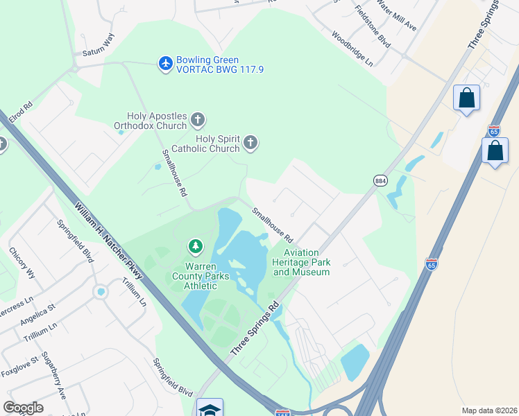 map of restaurants, bars, coffee shops, grocery stores, and more near 4424-4940 Smallhouse Rd in Bowling Green
